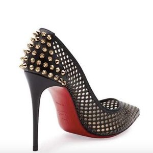Christian Louboutin Black Guni 100 Kid Leather